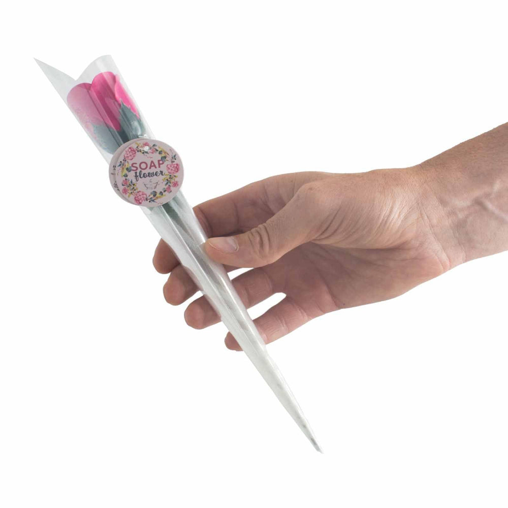 Small Pink Rose Soap Flower
