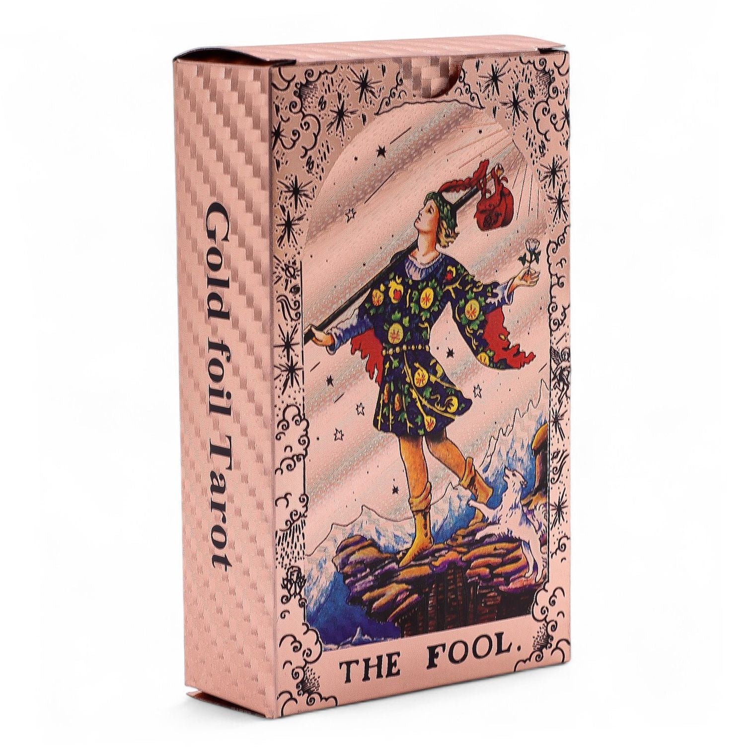 Moon Phase Rose Gold Foil Tarot Card Set with booklet
