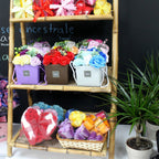 Pink Roses Set of 9 Soap Flowers