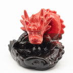 Small Red Dragon Backflow Incense Burner