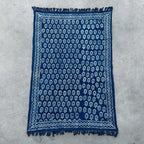 Chhota Flower Handmade Indigo Throw