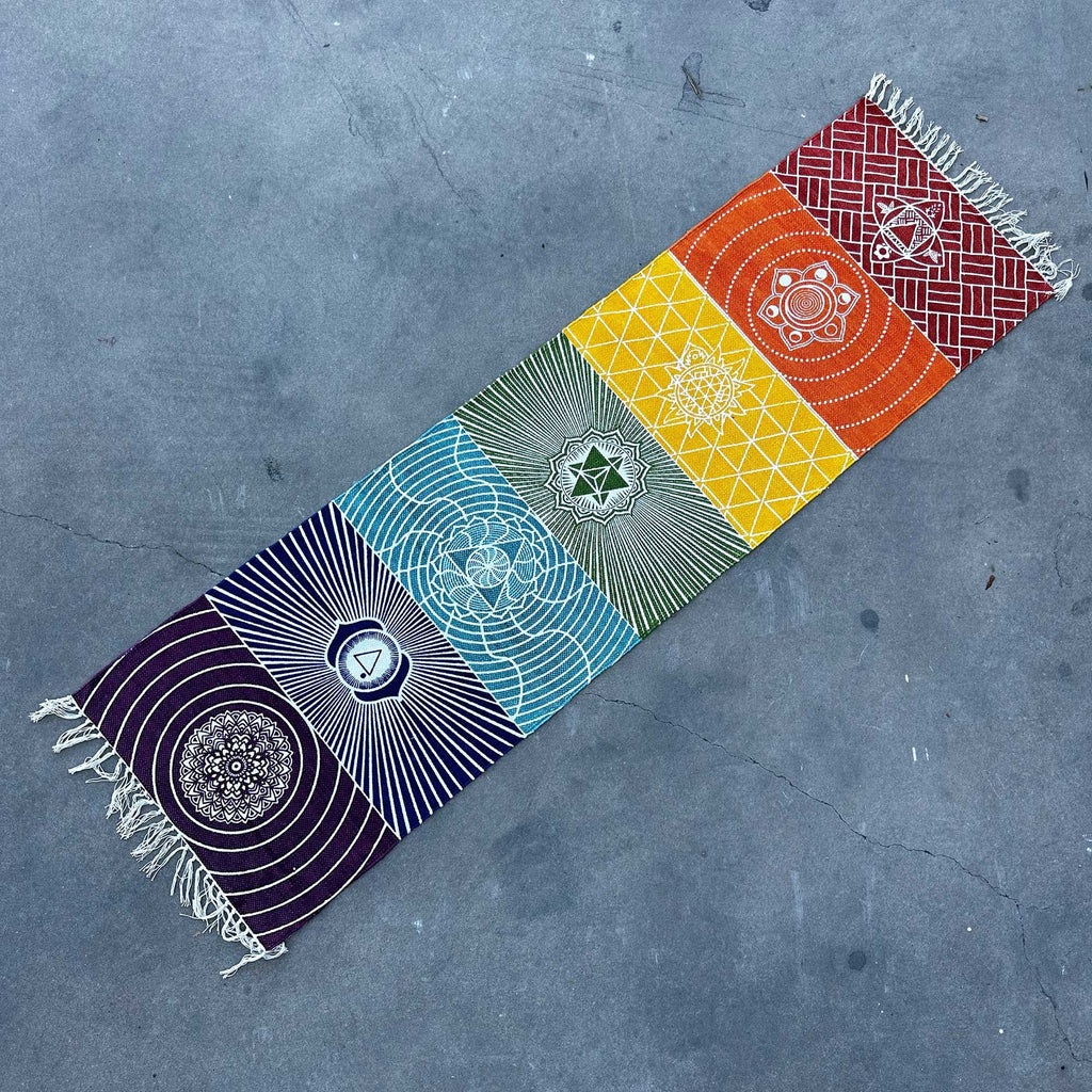 7 Chakras Yoga Rug