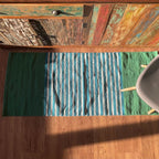 Blue/ Green Indian Cotton Rug