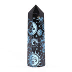 Mystic Story Sky Blue Black Obsidian Point