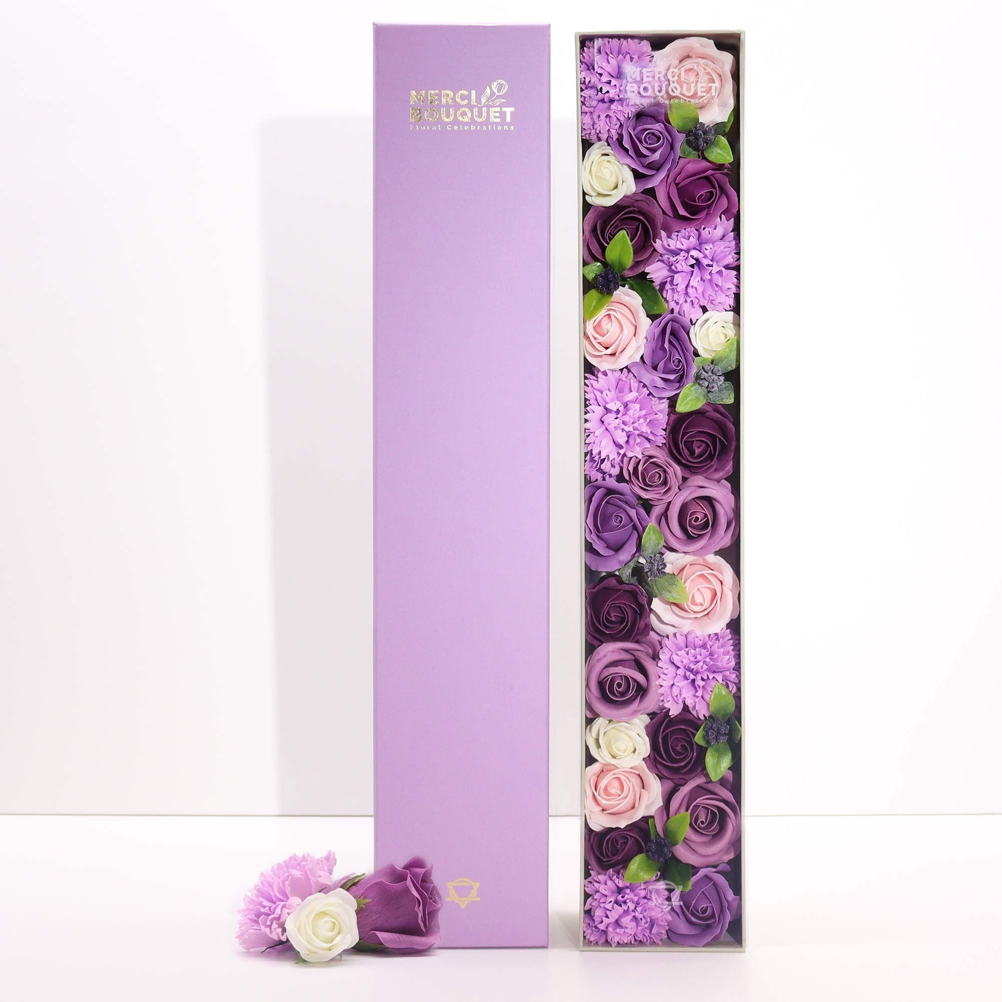 Lavender Rose & Carnation Extra Long