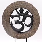 Om Grey & Black Buddha Feng Shui Set