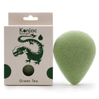 Green Tea Protective Teardrop Konjac Sponge