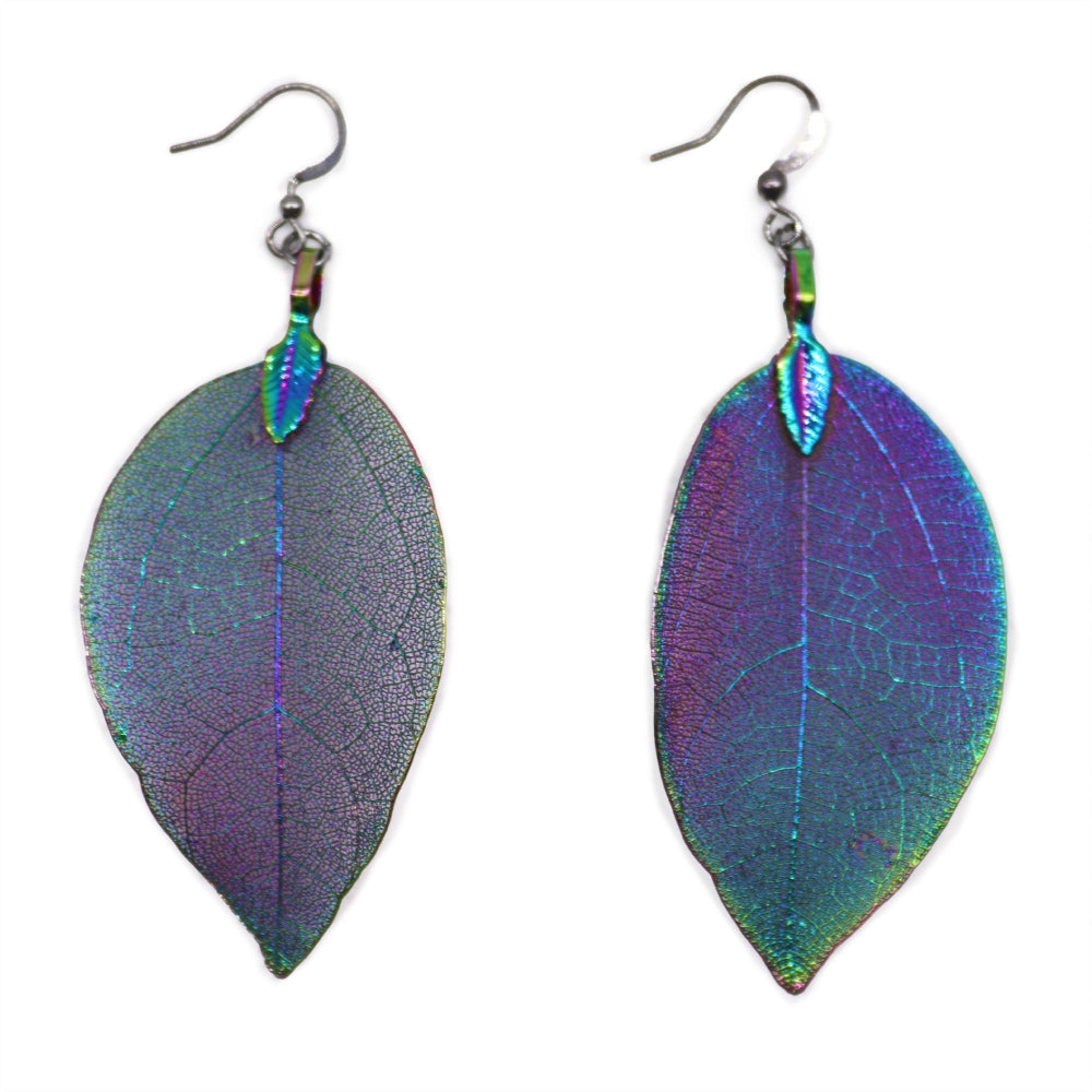Bravery Leaf  Earrings Multicoloured