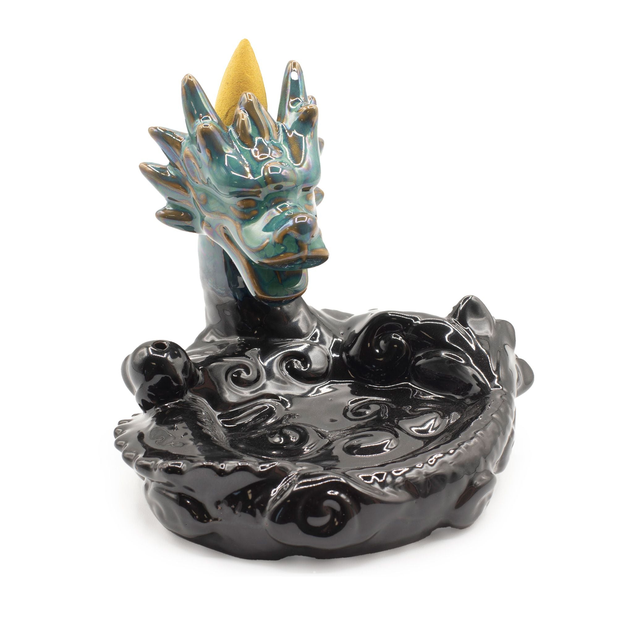 Large Dragon Pool Backflow Incense Burner