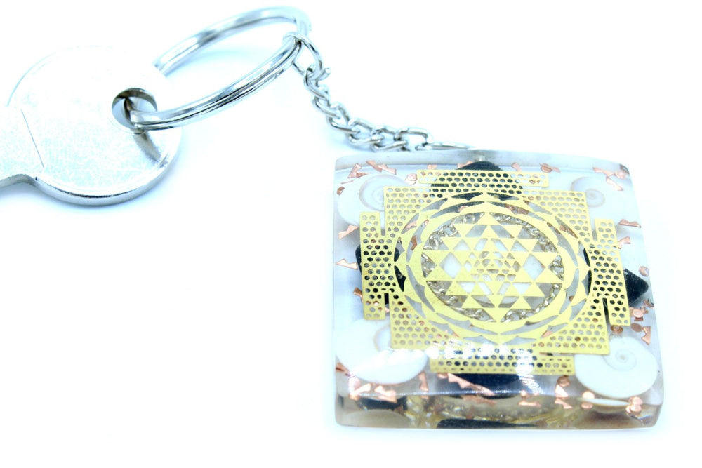Home Protect Tourmaline Orgonite Power Keyring