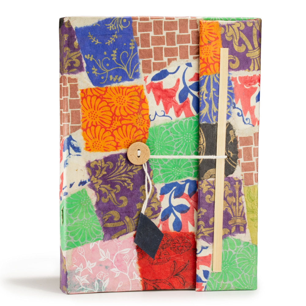 Lokta Patchwork Multi Colour Notebook Large