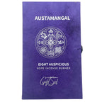 Astamangal Rope Incense & Silver Plated Holder Set | 10 Himalayan Ropes