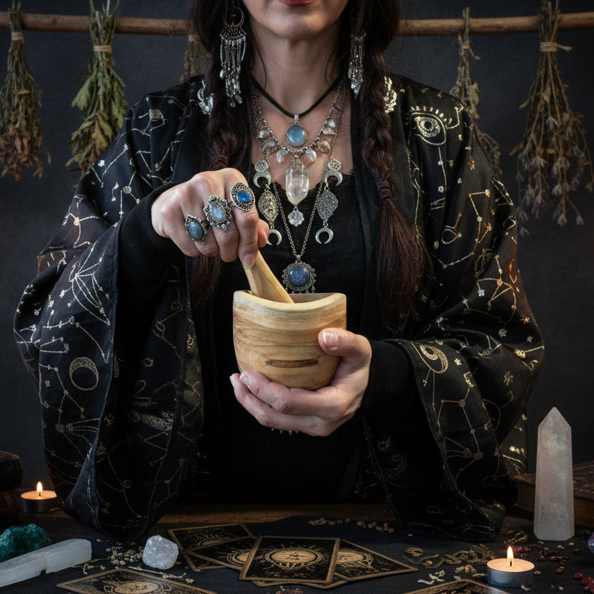 Ergo Teak Pestal & Morter Small