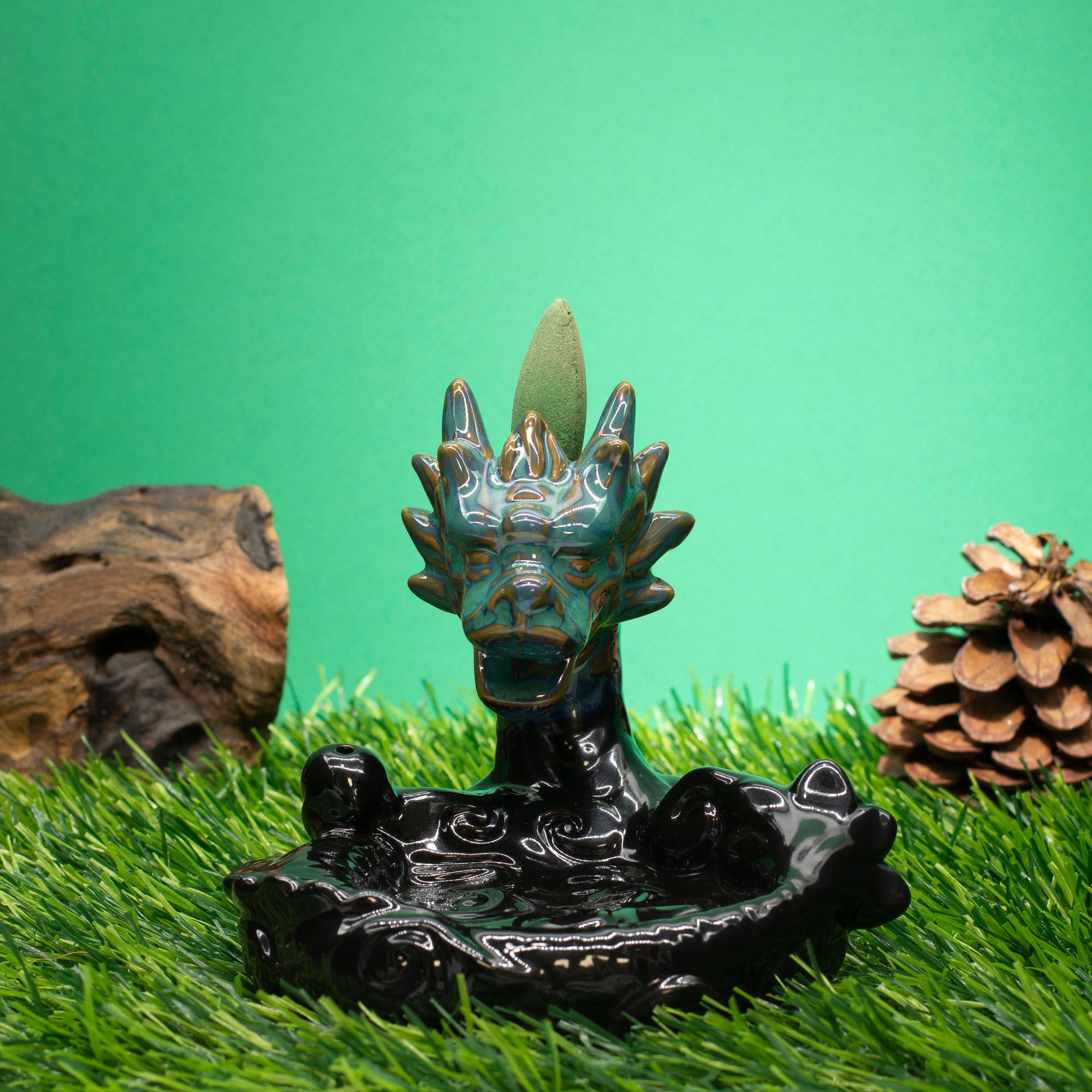 Large Dragon Pool Backflow Incense Burner
