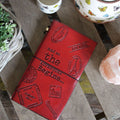 The Adventure Begins Red Handmade Leather Journal