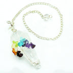 Rock Quartz Seven Chakra Magic Pendulum