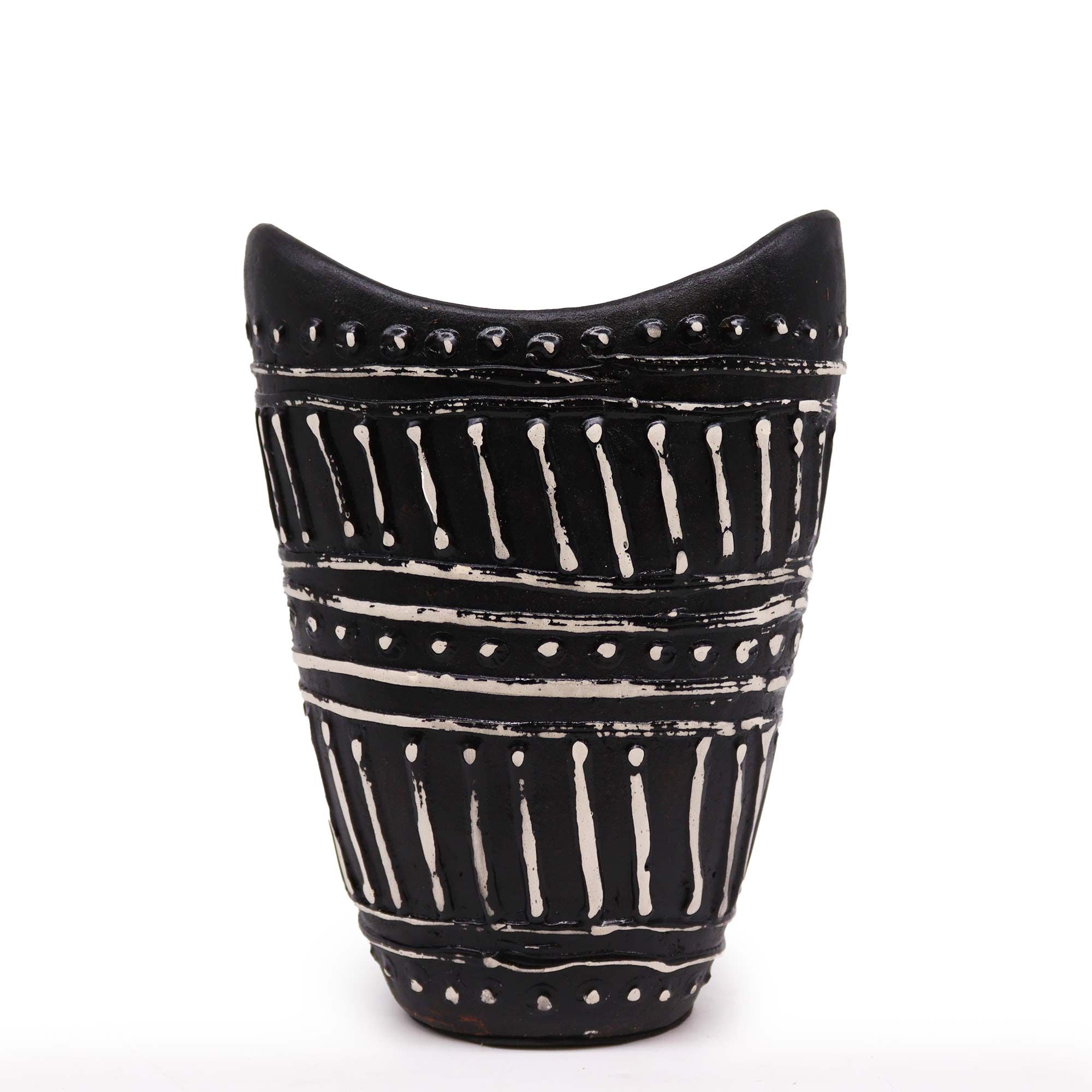 Chocolate Swirls Shaped Vase