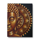 Gold Half Buddha Mandala - 60x80cm Canvas Wall Art