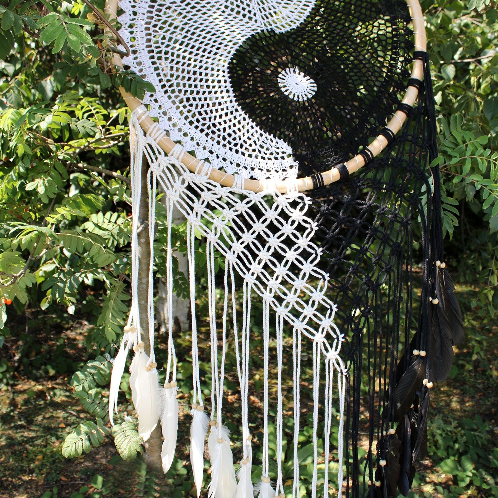 Ying Yang Bali Dream Catcher Extra Large