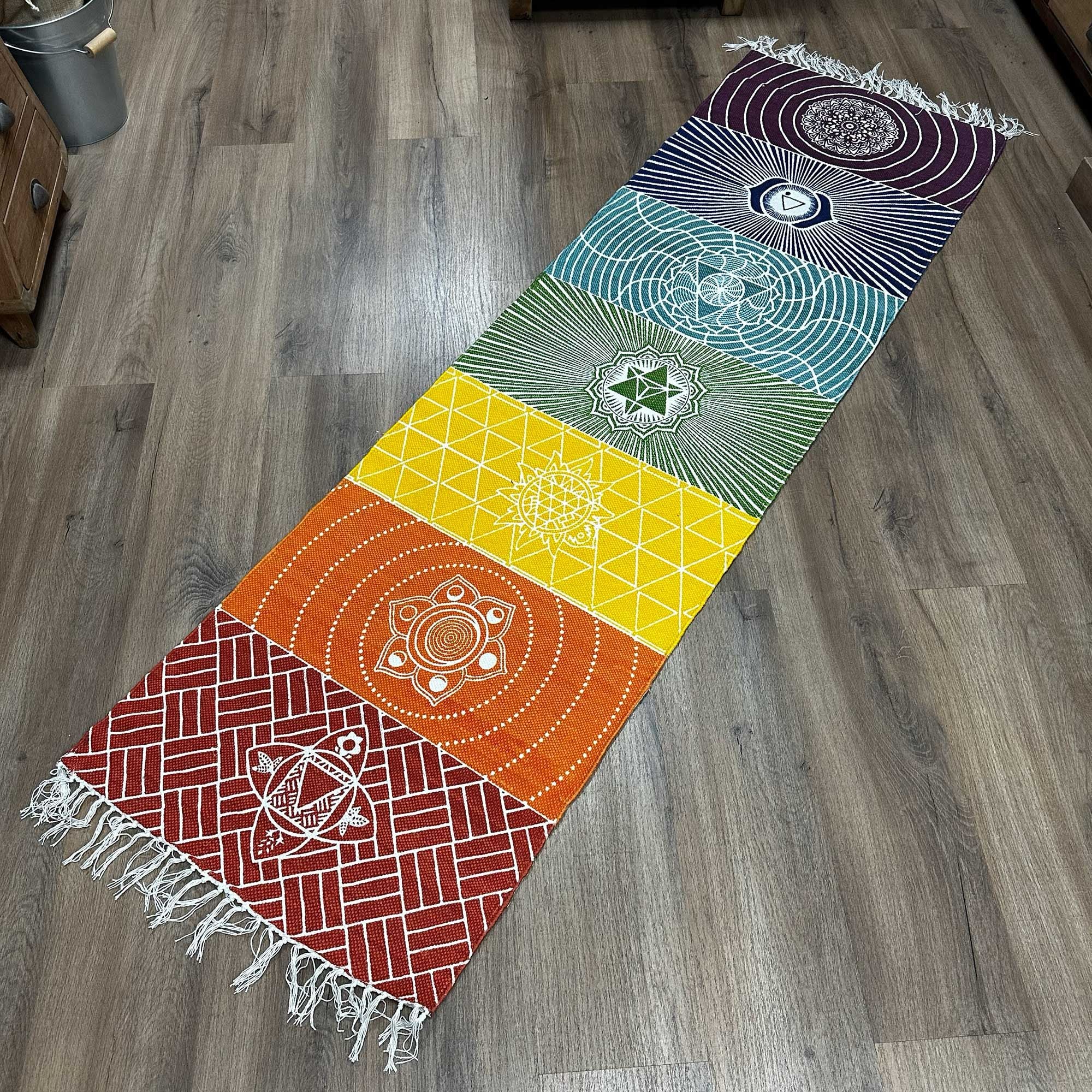 7 Chakras Yoga Rug