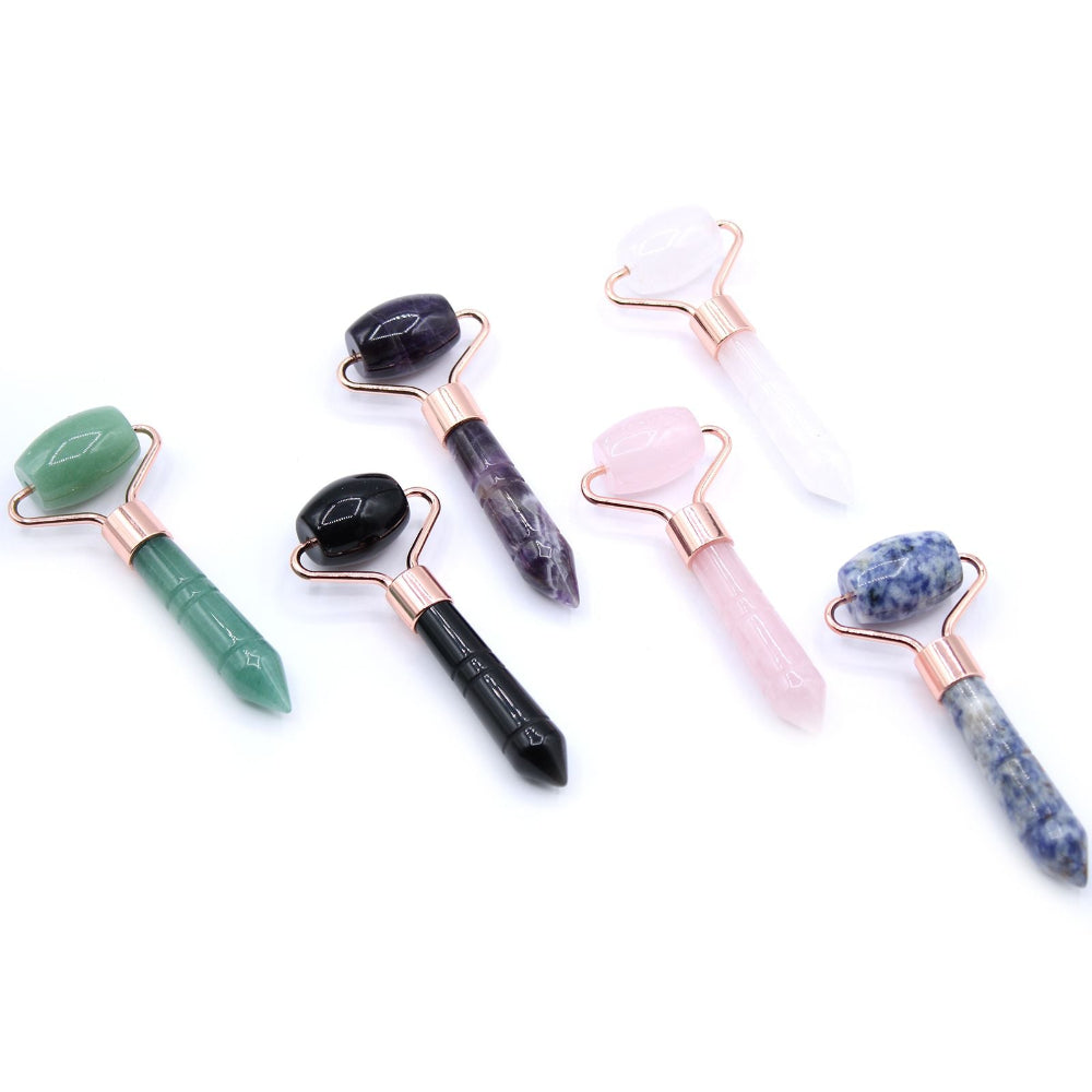 Amethyst Gemstone Mini Roller
