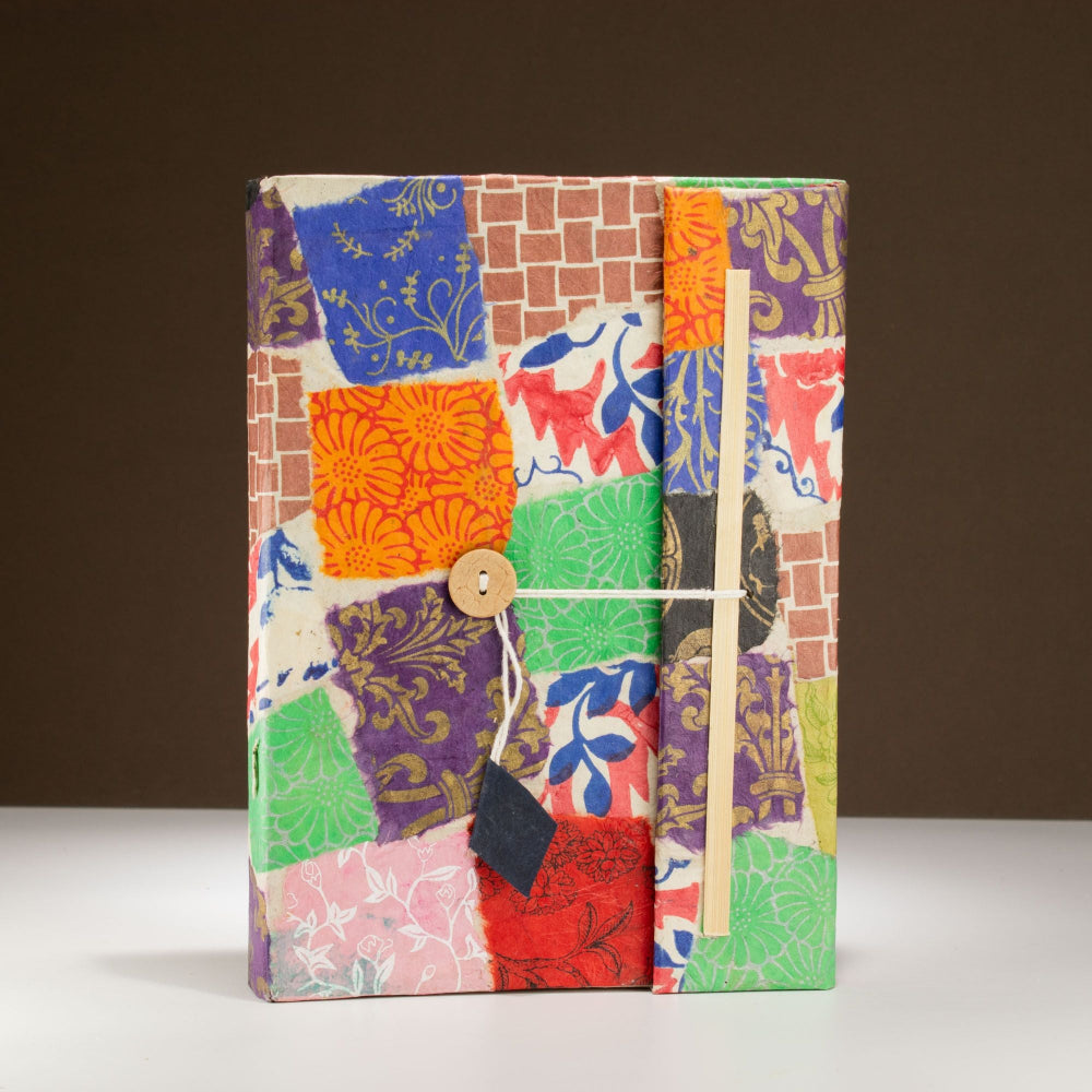 Lokta Patchwork Multi Colour Notebook Large