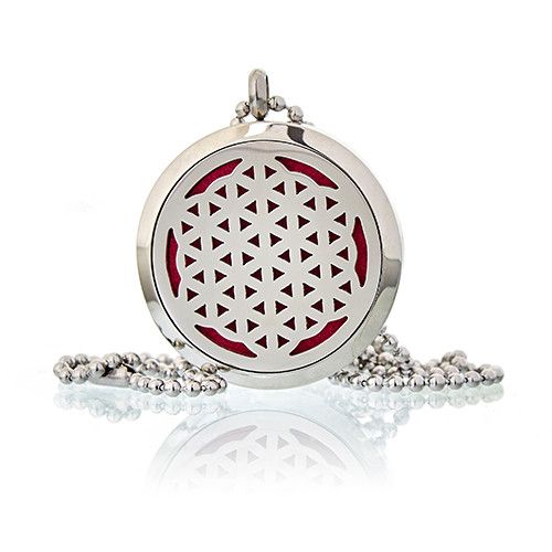 Flower  of Life Aromatherapy Diffuser Necklace 30mm