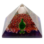 Peacock Organite Pyramid 80mm