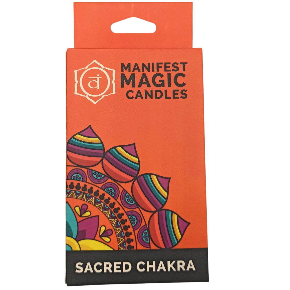 Orange Sacred Chakra Manifest Magic Candles (pack of 12)