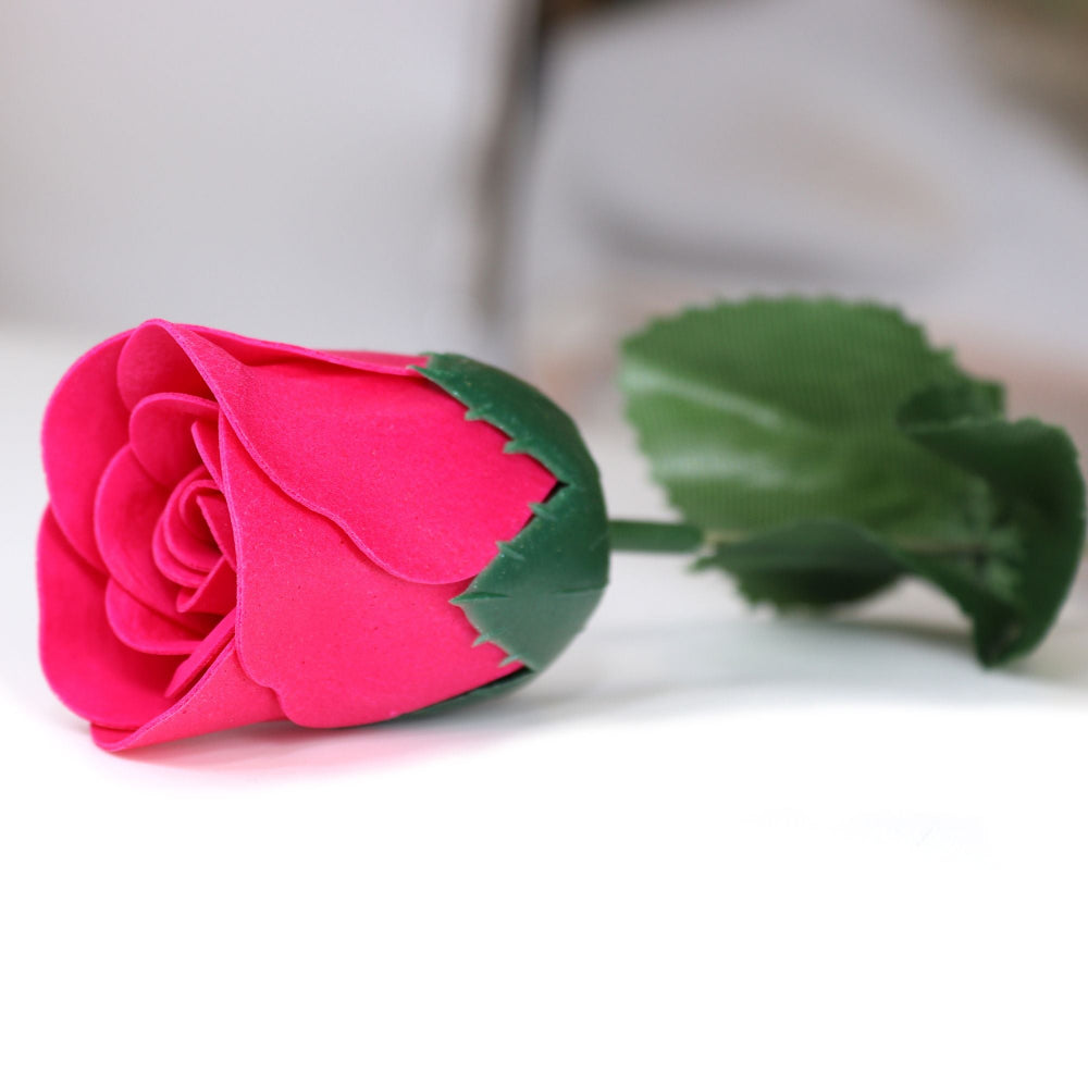Small Pink Rose Soap Flower