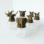 Mystical Creatures Antique Bronze Gift Set of 6 Glasses (100ml)