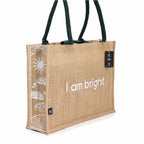 I am Bright Hop Hare Jute Big Bag