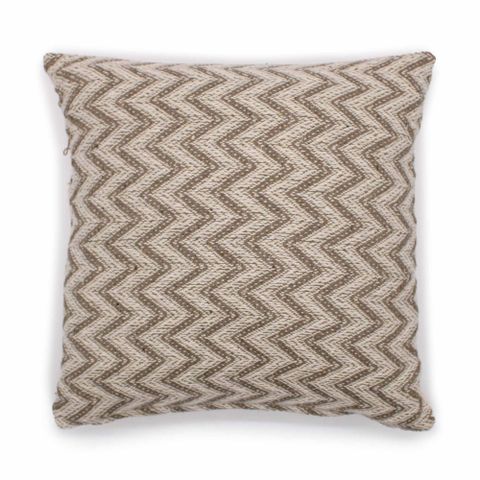 Herringbone Wide Grey  Classic Cushion Cover