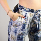 Gold & Blue Greek Motif Lounge Pants  (ML)