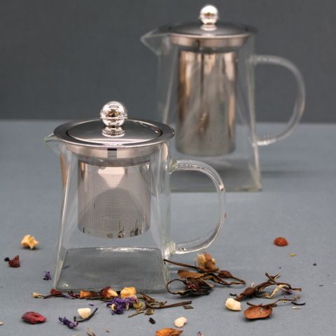 Tower Shape Glass Infuser Teapot 750ml