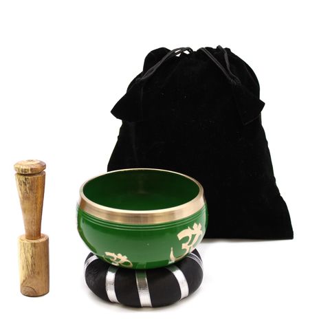 Tree of Life Green Singing Bowl Set