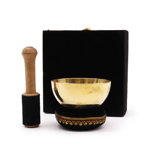 Brass Singing Bowl Gift Set  9cm