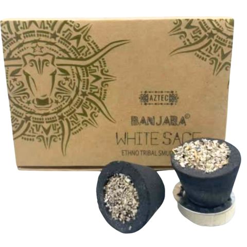 White Sage Banjara Smudge Cups
