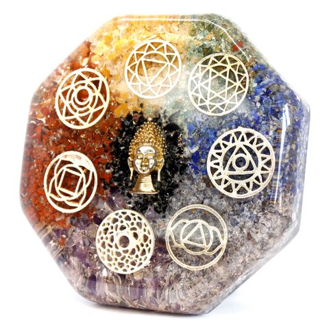 Buddha Chakra Orgonite Desk Power Packs  Lrg