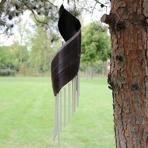 Chocolate Coconut Leaf Wind Chimes