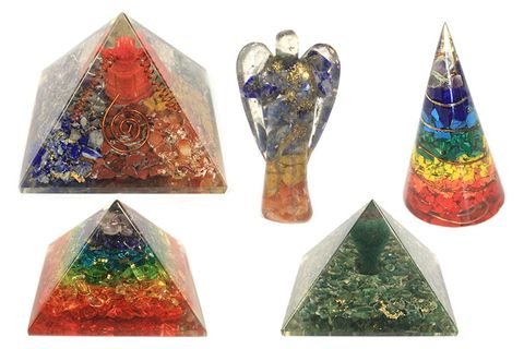 Om Chakra Orgonite Pyramid 70 mm