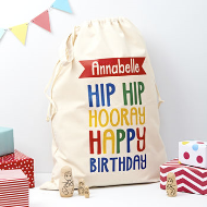 CHILDS BIRTHDAY PRESENT PERSONALISED SACK