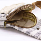 Grey & White Body Cross Bag Natural Cotton