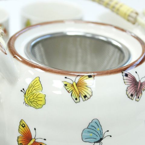 Butterflies Herbal Teapot Set