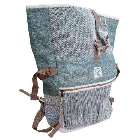 Sage Hemp Trekking Rolling Backpack