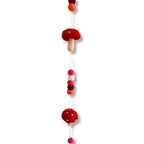 Redtop Mushrooms Felt Wall Hanging