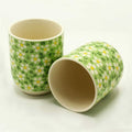 Green Daisy Herbal Tea Cups