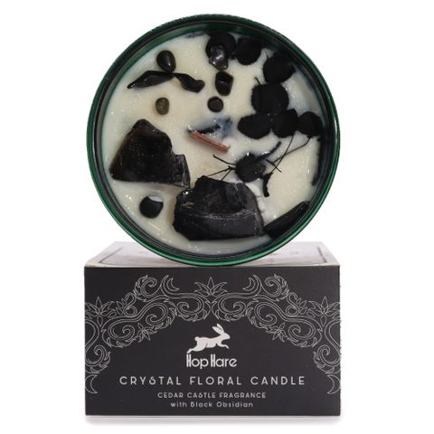 The Knight of Swords Hop Hare Crystal Magic Flower Candle