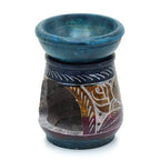 Flower Small Coloured Soapstone Oil Burner