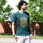 Hamsa Green Stone Washed T-Shirt Medium